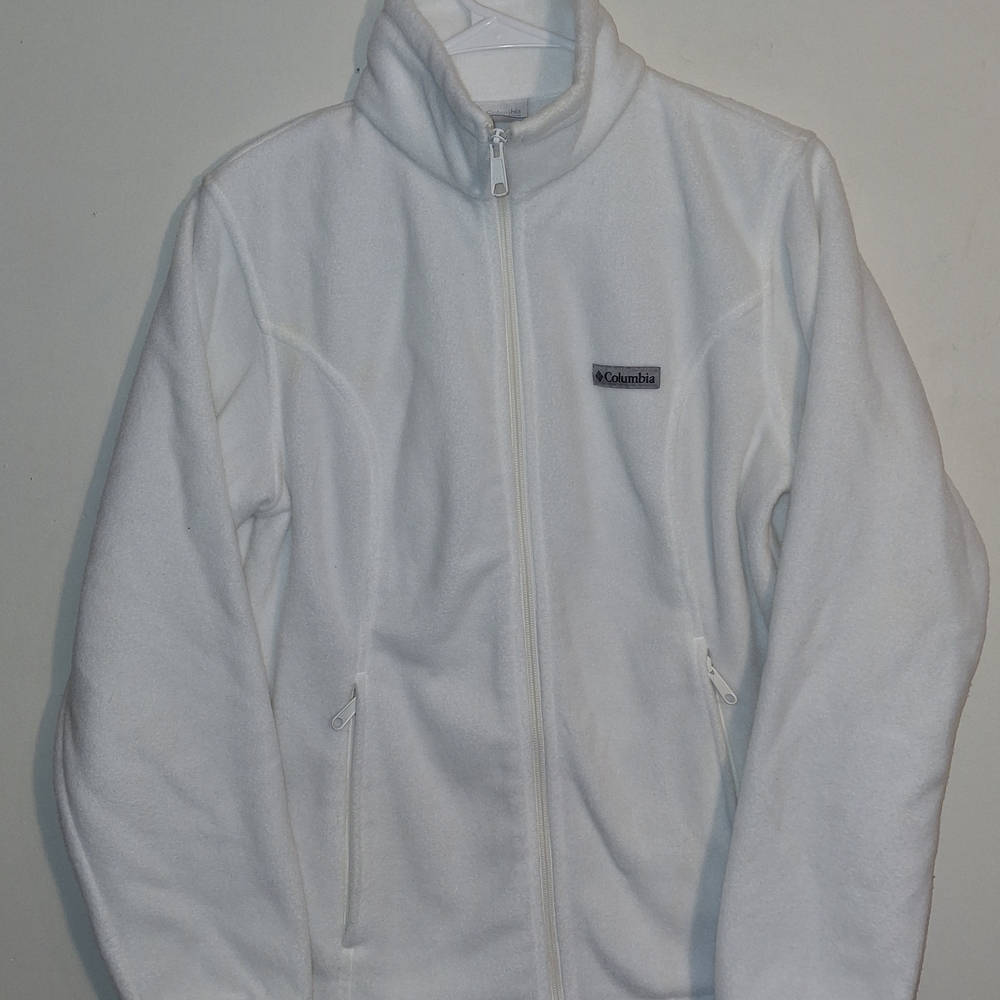 Columbia Soft White Fleece Jacket